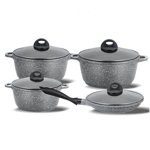 Набір посуду з мармуровим покриттям Benson BN-325 8 пр. (BN-325) Набір посуду з мармуровим покриттям Benson BN-325 8 пр. (BN-325)