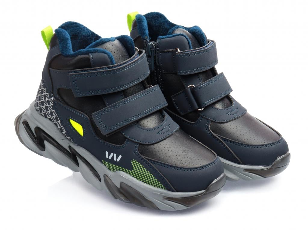 Ботинки осенние для мальчиков 65661 р. 28 Сине-желтый