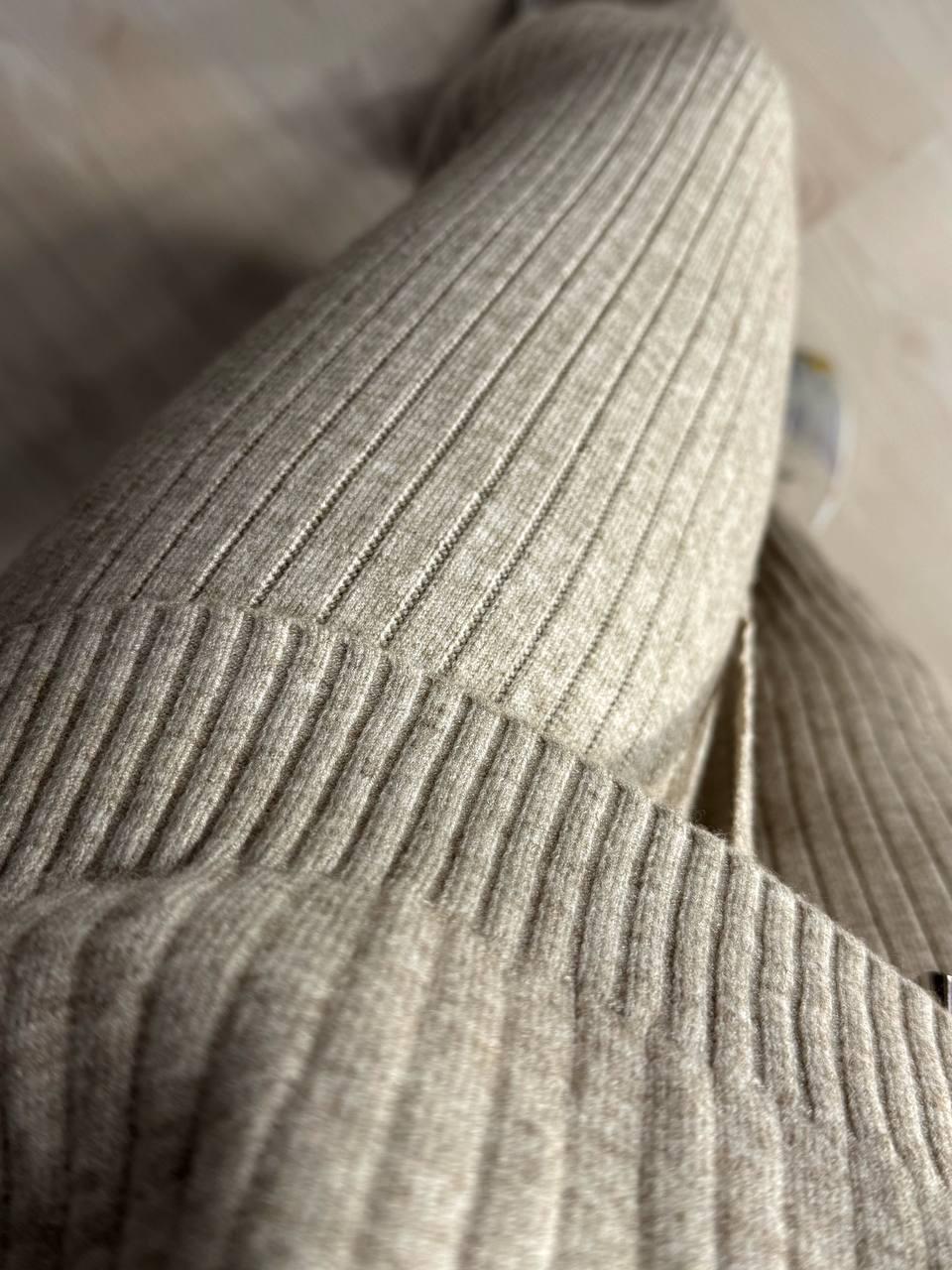 Костюм женский ACCORDDREAM 8703-28108 свитер с брюками в рубчик вязаный OS Бежевый (2960) - фото 3 Костюм женский ACCORDDREAM 8703-28108 свитер с брюками в рубчик вязаный OS Бежевый (2960) - фото 3