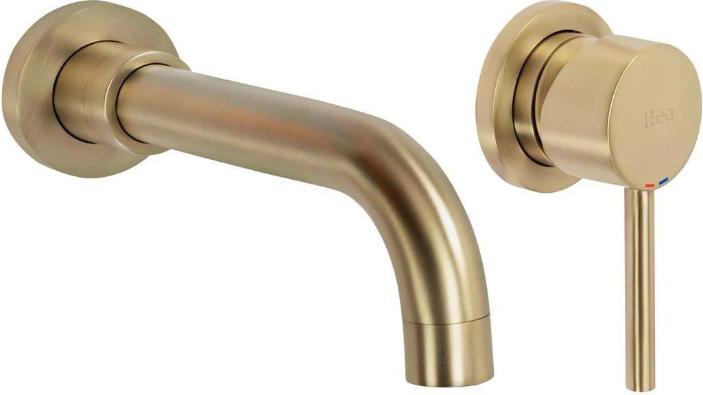 Смеситель для умывальника Rea Lungo Long Золотистый (REAB4109) Смеситель для умывальника Rea Lungo Long Золотистый (REAB4109)