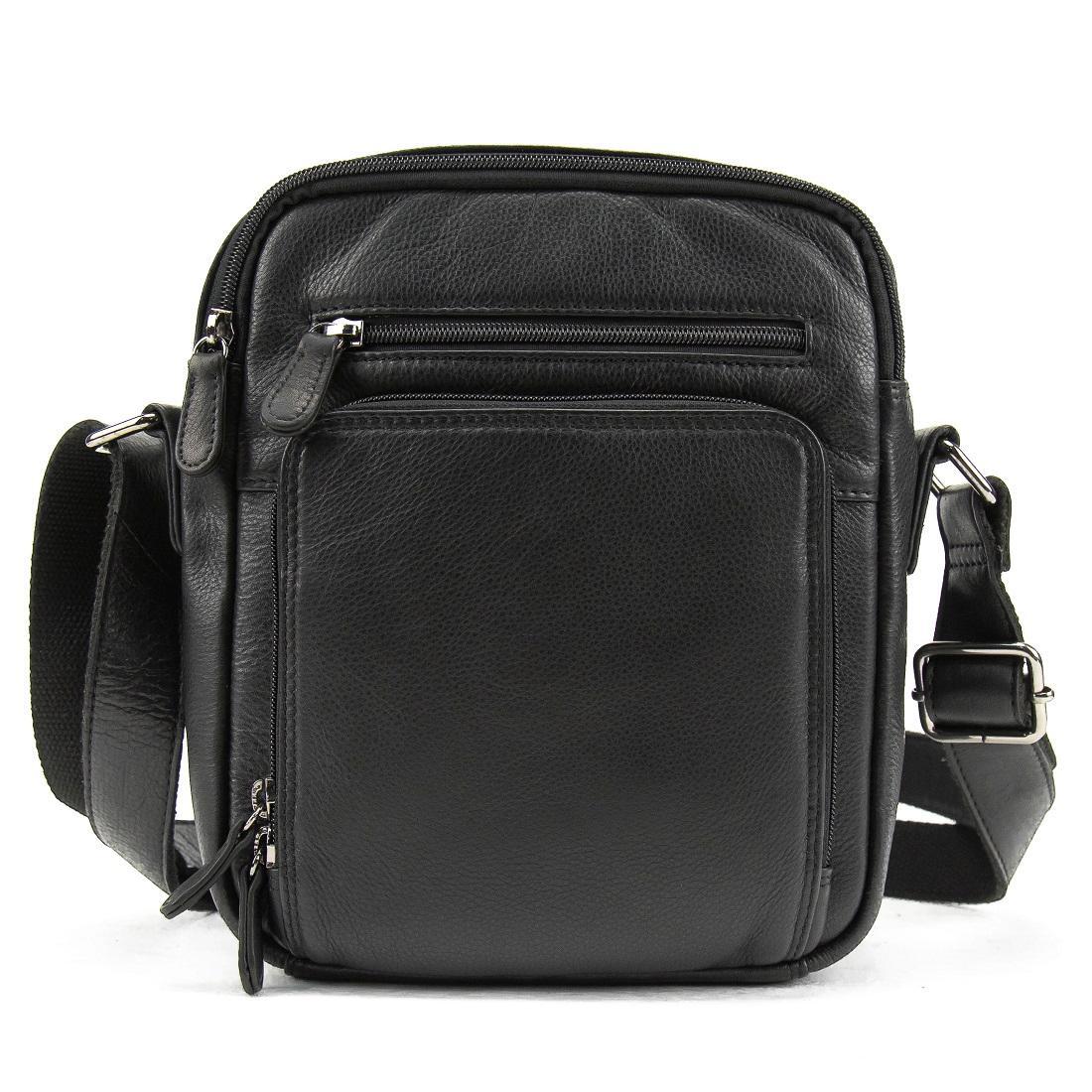 Мужская сумка через плечо Royal Bag R-1730A Черный (7693)