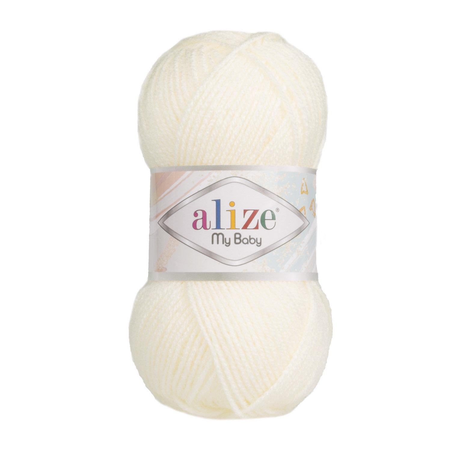 Пряжа Alize My Baby 62 Светлый Крем (6122)