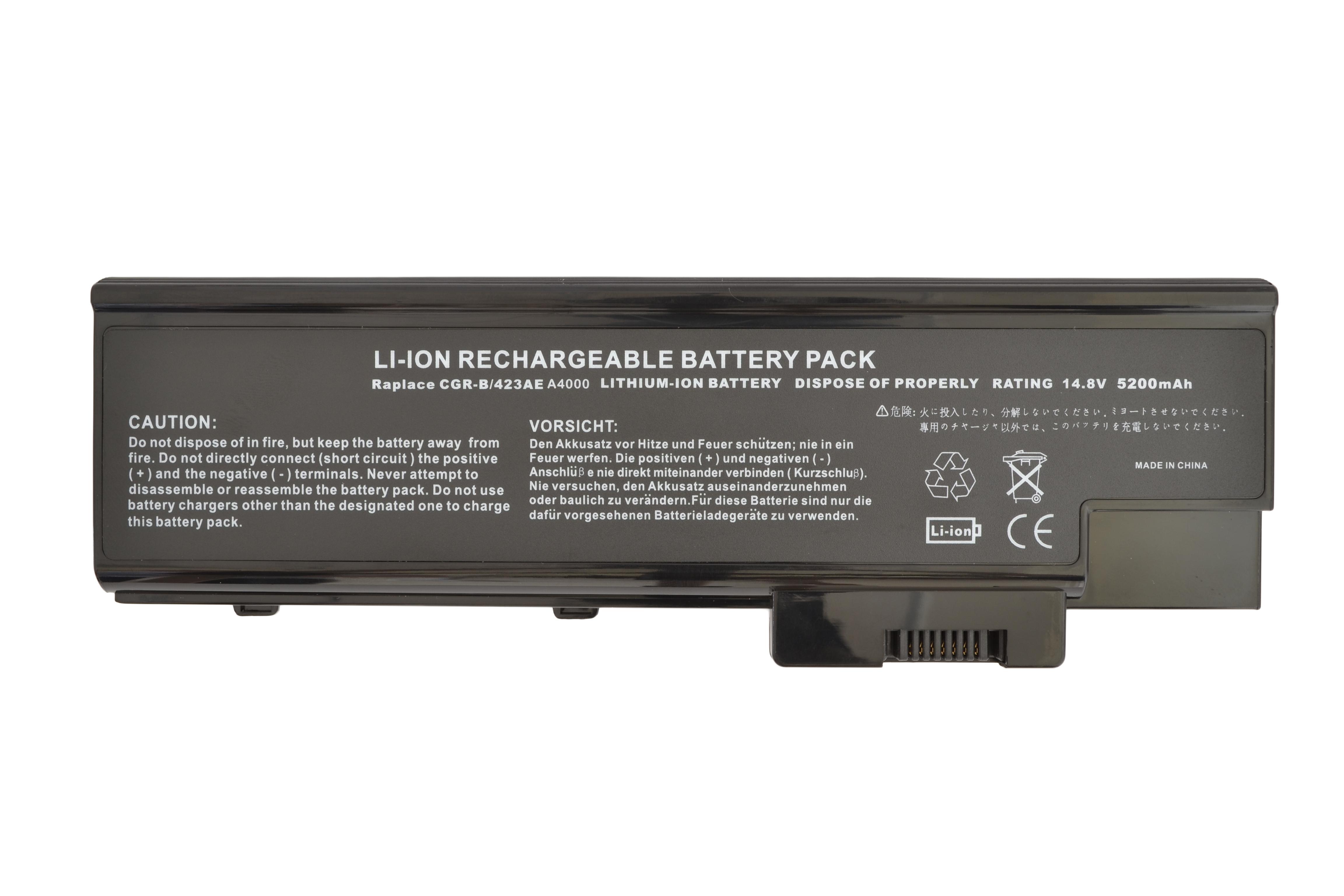 Аккумулятор для ноутбука Acer QC192 Aspire 1410 14.8V 5200 mAh (003161)