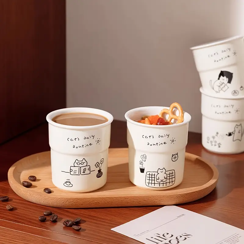 Кружка керамическая с силиконовой крышкой 250 мл (0608brown) - фото 4 Кружка керамическая с силиконовой крышкой 250 мл (0608brown) - фото 4