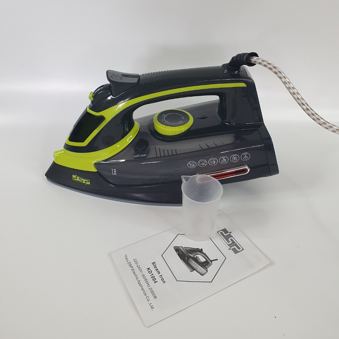 Утюг паровой DSP с керамической подошвой и защитой от перегрева 2000W (KD-1004PR) - фото 6 Утюг паровой DSP с керамической подошвой и защитой от перегрева 2000W (KD-1004PR) - фото 6