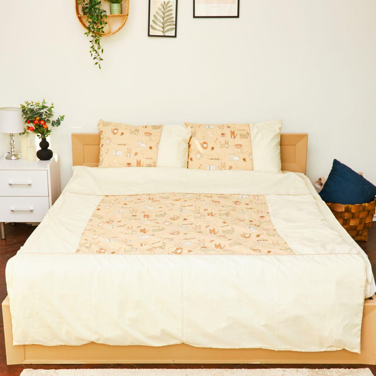 Комплект постельного белья подростковый PaniPava Creamy Cat бязь 143х210 см (16868359)