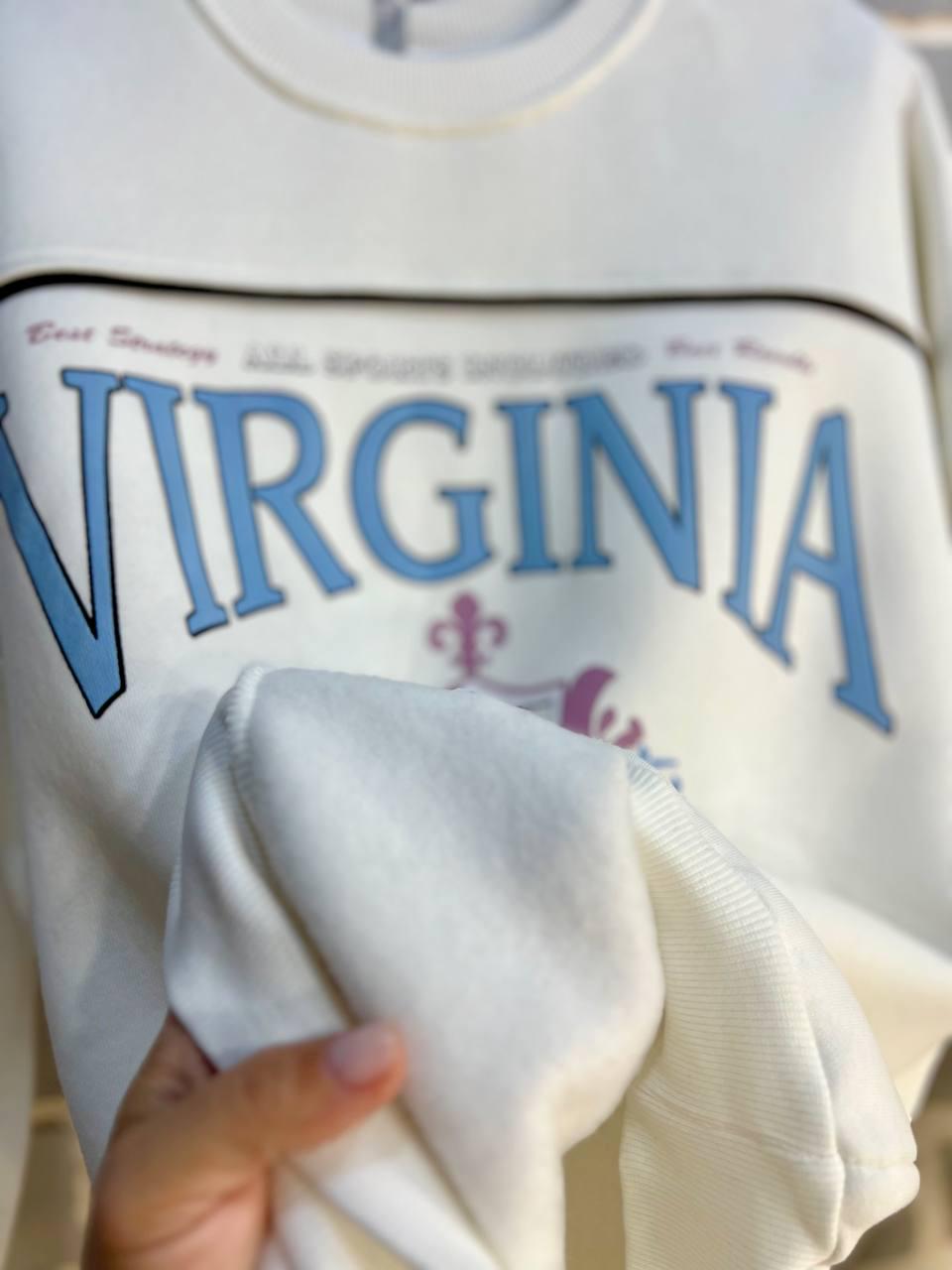 Світшот жіночий OLIVIA 2468 VIRGINIA утеплений на флісі OS Білий (1110) - фото 6