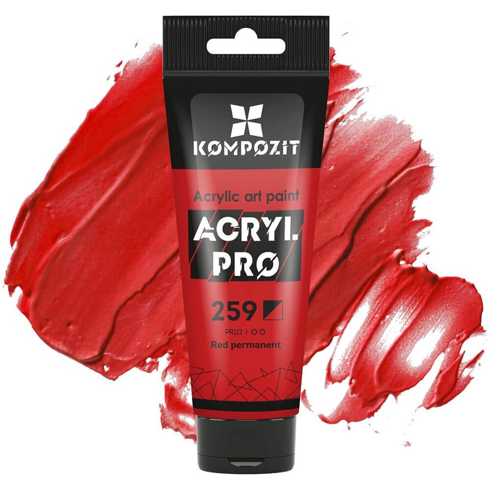 Акриловая краска ART Kompozit 259 75 мл Красный крепкий (59259)