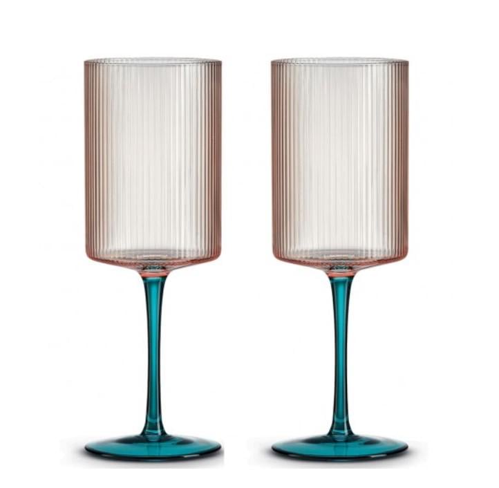 Набір келихів для вина Pozzi Milano Modern Classic 520 мл 2 шт. Рожевий (111005246) - фото 1 Набір келихів для вина Pozzi Milano Modern Classic 520 мл 2 шт. Рожевий (111005246) - фото 1