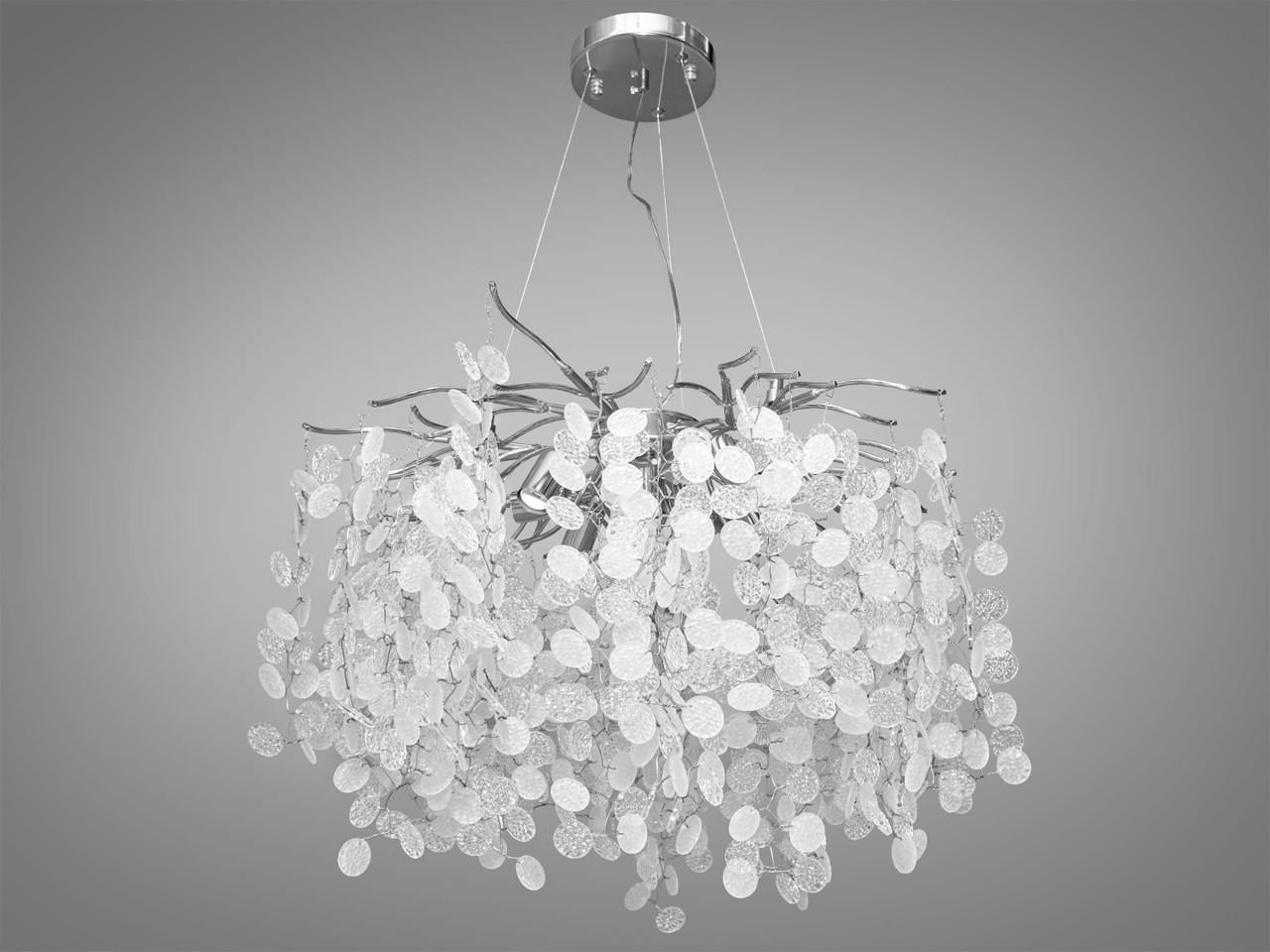 Люстра хрустальная 602-600CH-LS Глициния на 8 ламп Хром (2200420122)