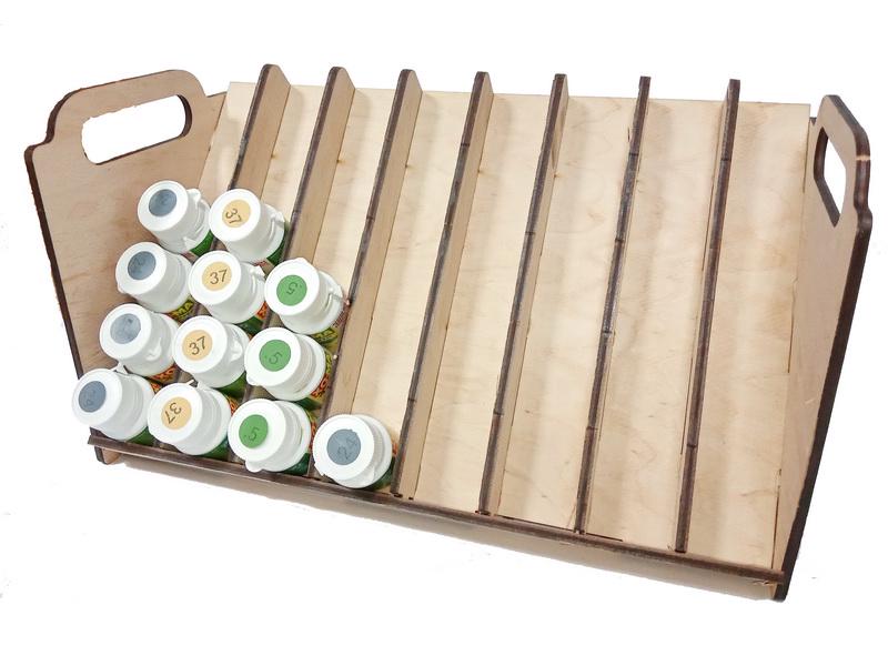 Подставка под краску LMG WO-1228 для 48 емкостей диаметром 30-32 мм