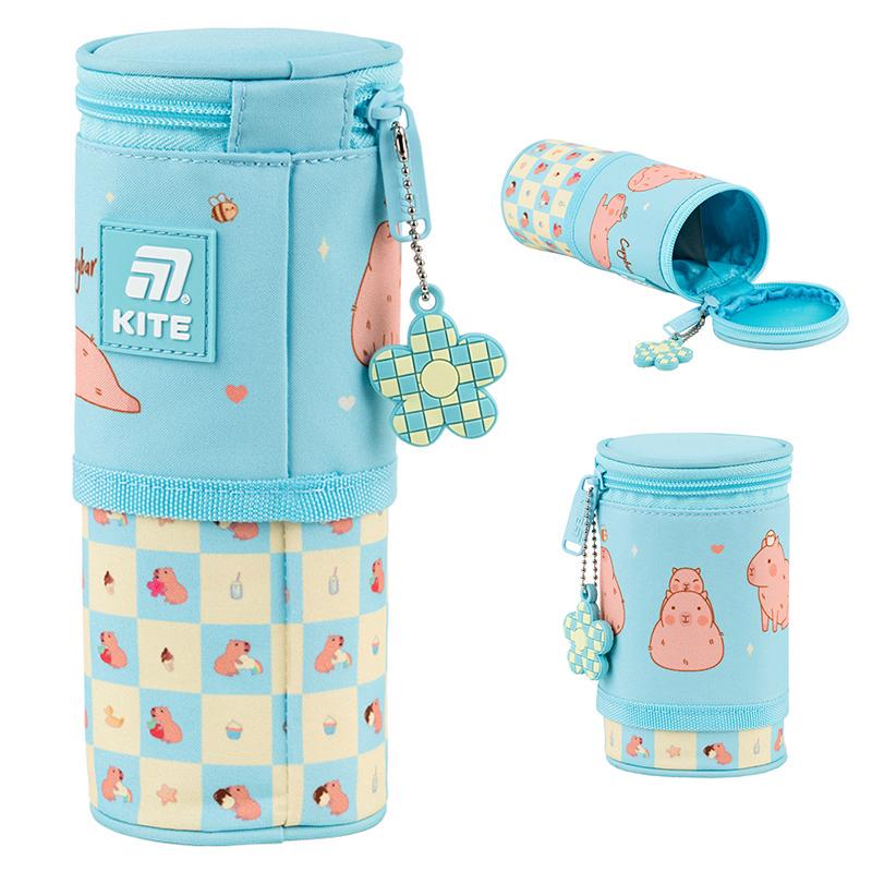 Пенал шкільний KITE Chilling Capybara на 1 відділення з підвіскою (114121) - фото 2 Пенал шкільний KITE Chilling Capybara на 1 відділення з підвіскою (114121) - фото 2