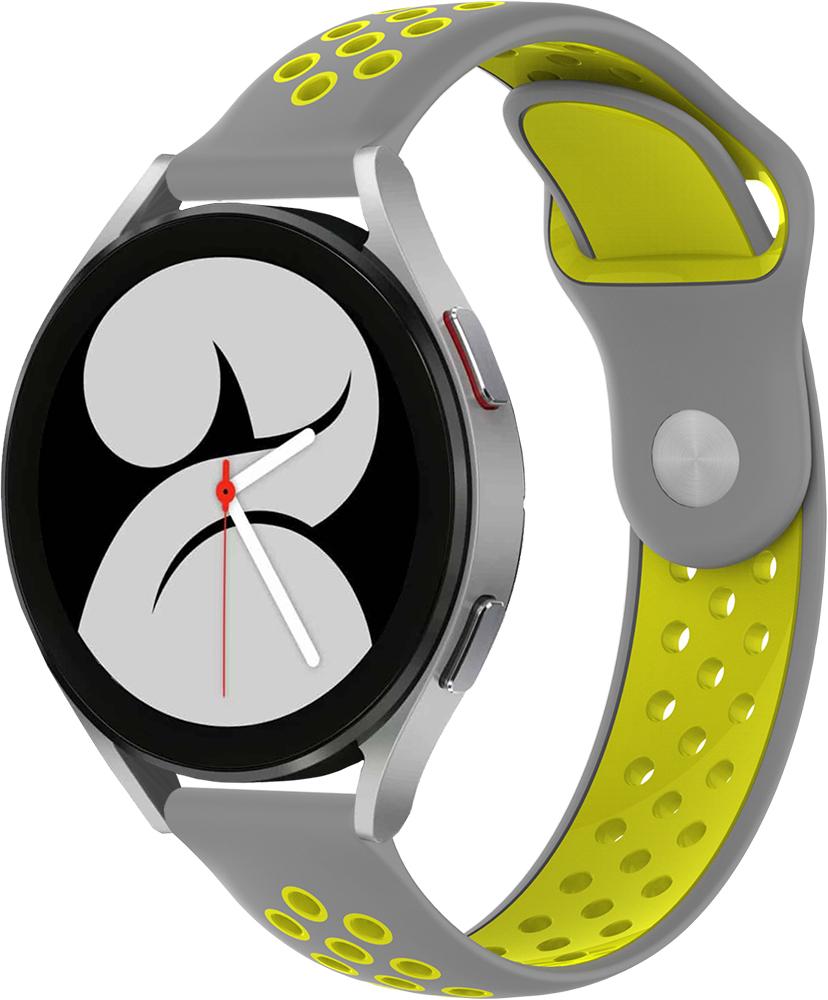 Ремешок Sport для Galaxy Watch 4 40 мм Gray/Yellow (22952-63) Ремешок Sport для Galaxy Watch 4 40 мм Gray/Yellow (22952-63)