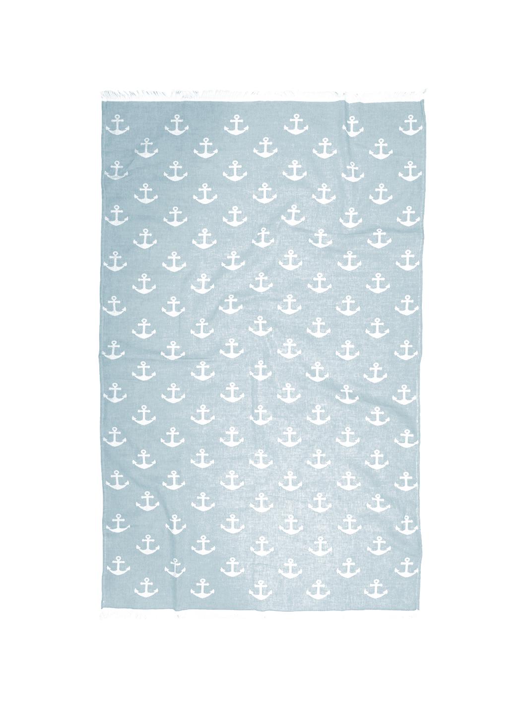 Рушник Lotus Home Pestemal Anchor 90х160 см Teal Blue - фото 4