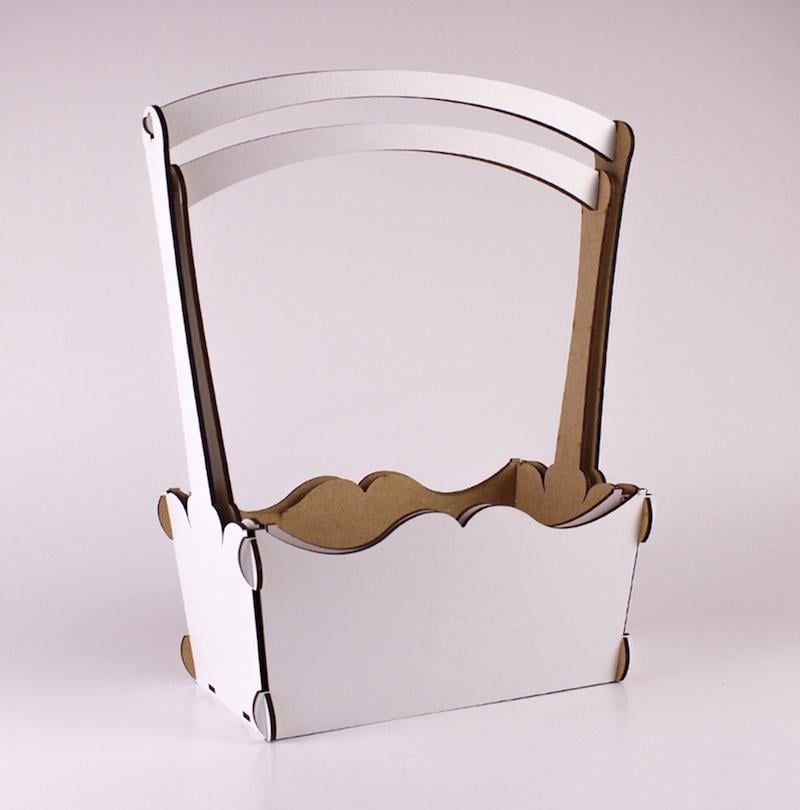 Комплект корзин середній Білий (1637)