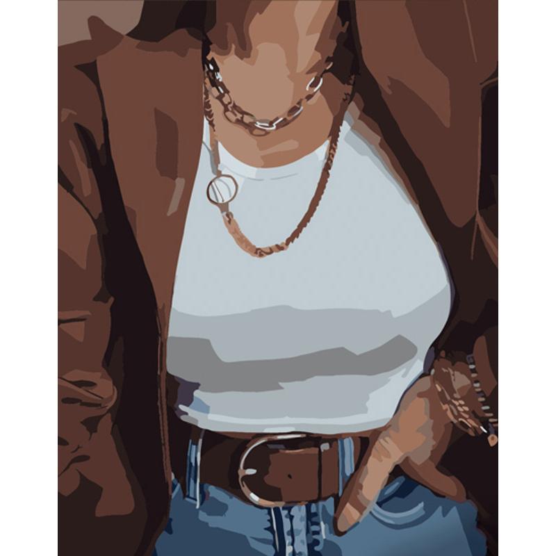 Картина по номерам Strateg Премиум Стиль в деталях 40x50 см (DY349)