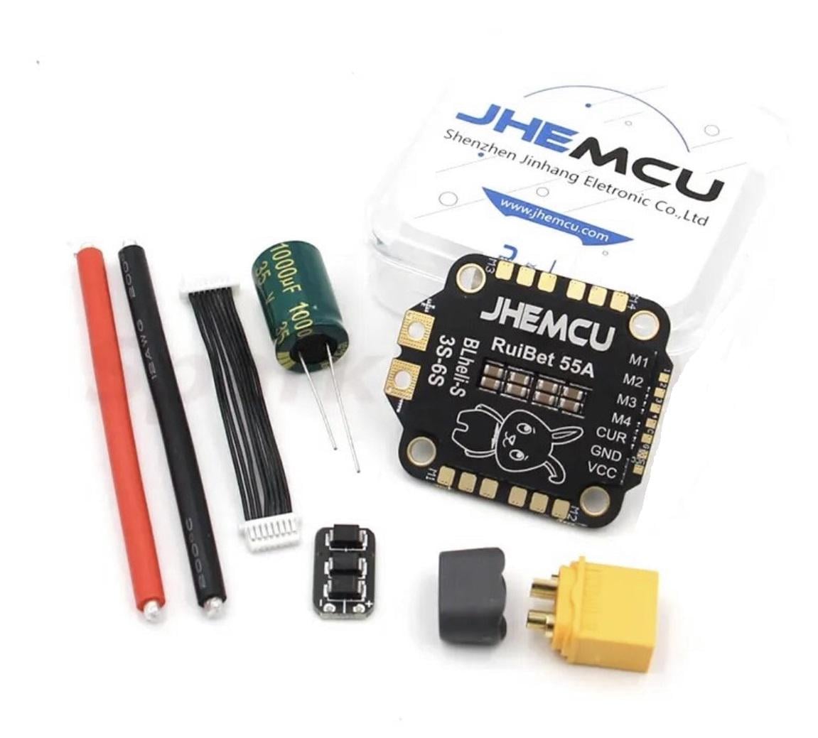 Регулятор моторов ESC 55A JHEMCU RuiBet 4в1 3-6S Lipo для FPV дронов (00-00023505)