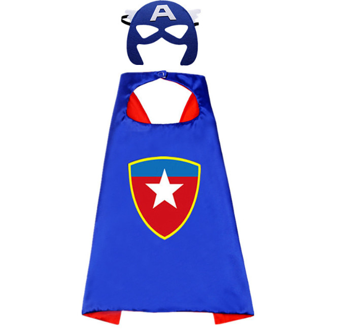 Плащ маскарадний з маскою Капітан Америка 3 9066 70х70 см (4482902) Плащ маскарадний з маскою Капітан Америка 3 9066 70х70 см (4482902)
