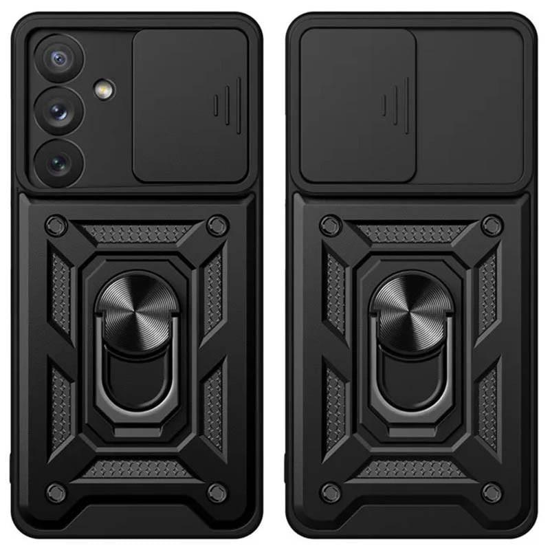 Противоударный Ударопрочный чехол Camshield Serge Ring для Samsung Galaxy A35 Черный - фото 5 Противоударный Ударопрочный чехол Camshield Serge Ring для Samsung Galaxy A35 Черный - фото 5