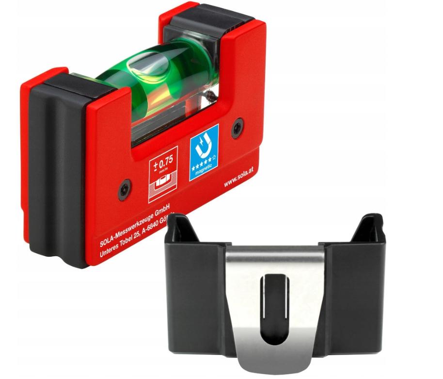 Уровень магнитный Sola GO с зажимом для ремня (8101696578) - фото 2 Уровень магнитный Sola GO с зажимом для ремня (8101696578) - фото 2