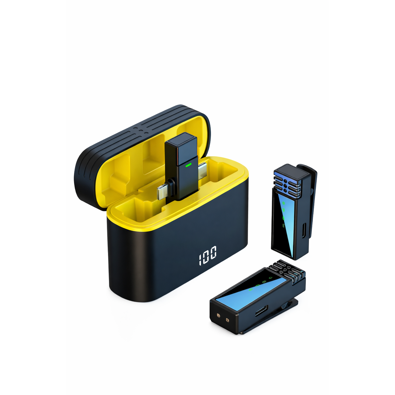 Микрофон петличный беспроводной Черный (1769162338588)