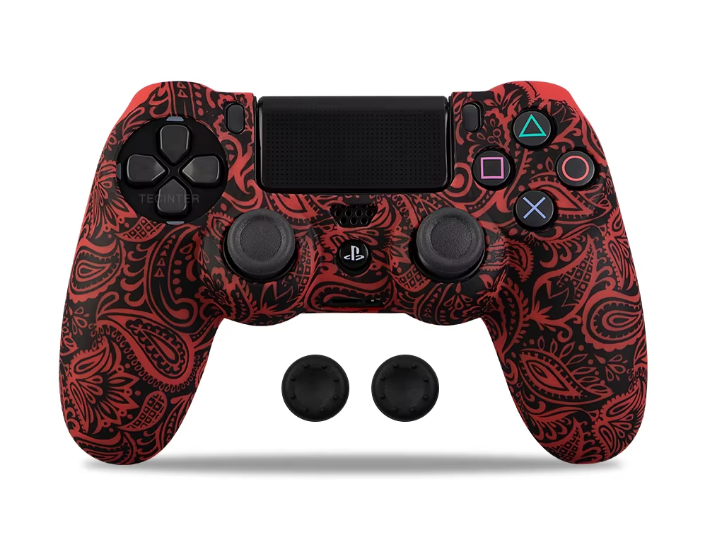 Чохол силіконовий для геймпада PS4 Dualshock 4 Red Leaf