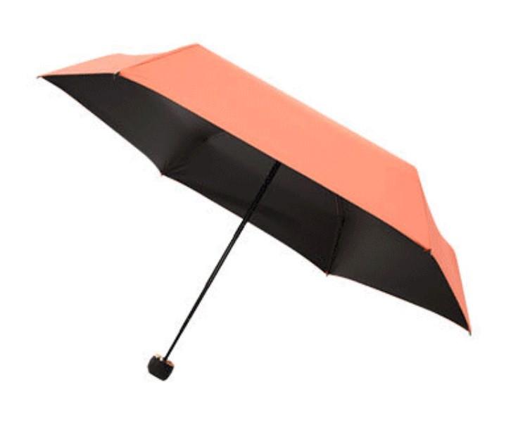 Складной мини зонтик SUNROZ Lipstick Umbrella Оранживый (SUN5238)