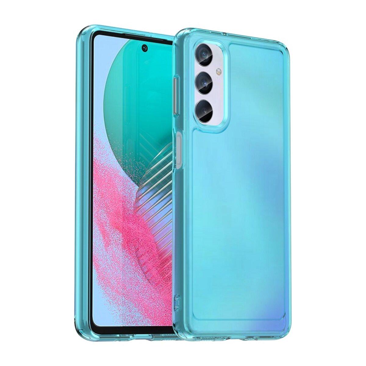 Противоударный чехол для Samsung Galaxy M54 5G Cosmic Clear Color 2 mm / Transparent Blue