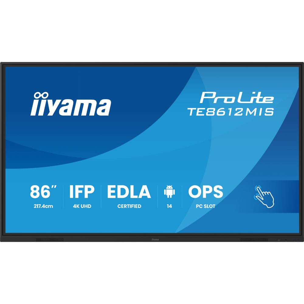 Дисплей интерактивный сенсорный Iiyama ProLite TE8612MIS-B4AG Black (30359642)