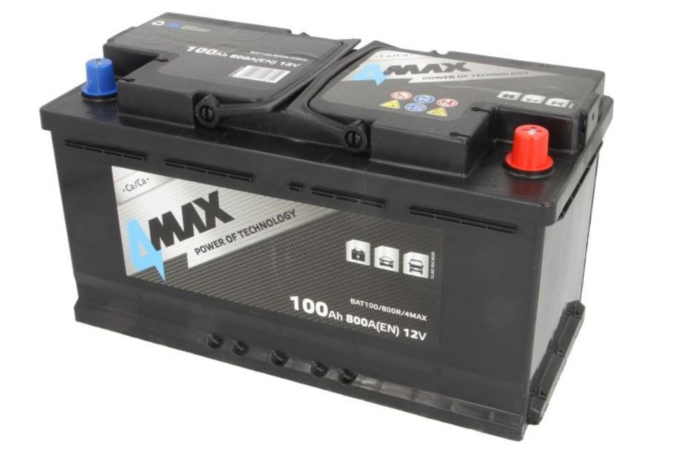 Аккумулятор 4MAX BAT 100 А/ч 800 A 12 B 353x175x190 мм