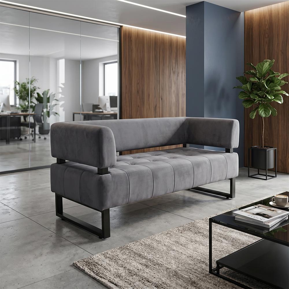 Диван Office Soft 155х65х75 см Grey (rich_sofa_00540)