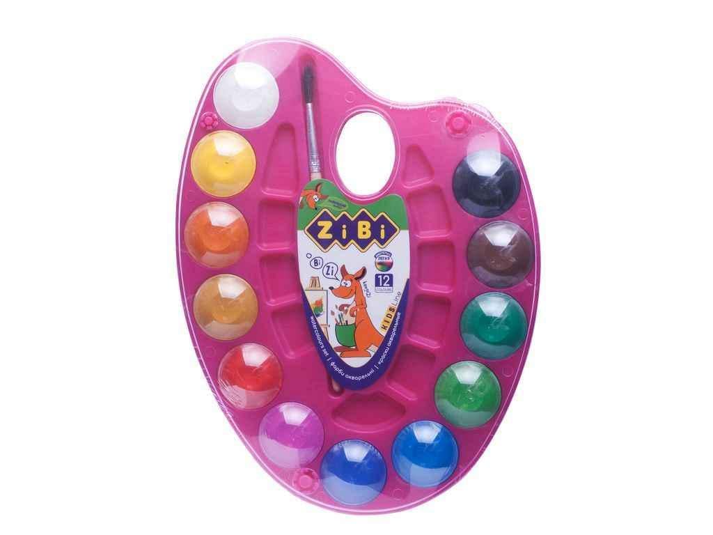 Акварельные краски ZiBi ZB.6558-10 12 цветов (772509)