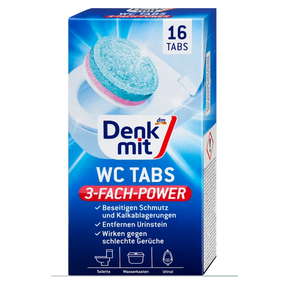 Таблетки для унитаза DenkMit с 3-фазовым действием 16 шт. 400 г (EPI-15102025-650)