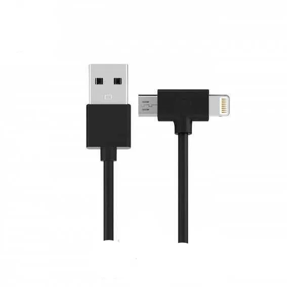 Кабель WK WDC-008 Combo 2в1 Axe Lightning/microUSB 1 м Черный (6970349287285) Кабель WK WDC-008 Combo 2в1 Axe Lightning/microUSB 1 м Черный (6970349287285)