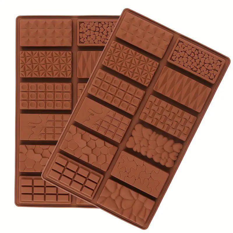 Форма для шоколаду D0966 міні плитки мікс силіконова 12 шт. (3437be63) - фото 2 Форма для шоколаду D0966 міні плитки мікс силіконова 12 шт. (3437be63) - фото 2