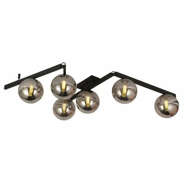 Люстра потолочная Valeso на шесть затемненных плафонов Е14 IP20 BX84016-6 BK Черный (28686280)