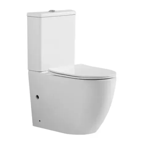 Унітаз підлоговий компакт Koller Pool Twin Rimless 0570550119 з сидінням Soft-close Білий (156683)