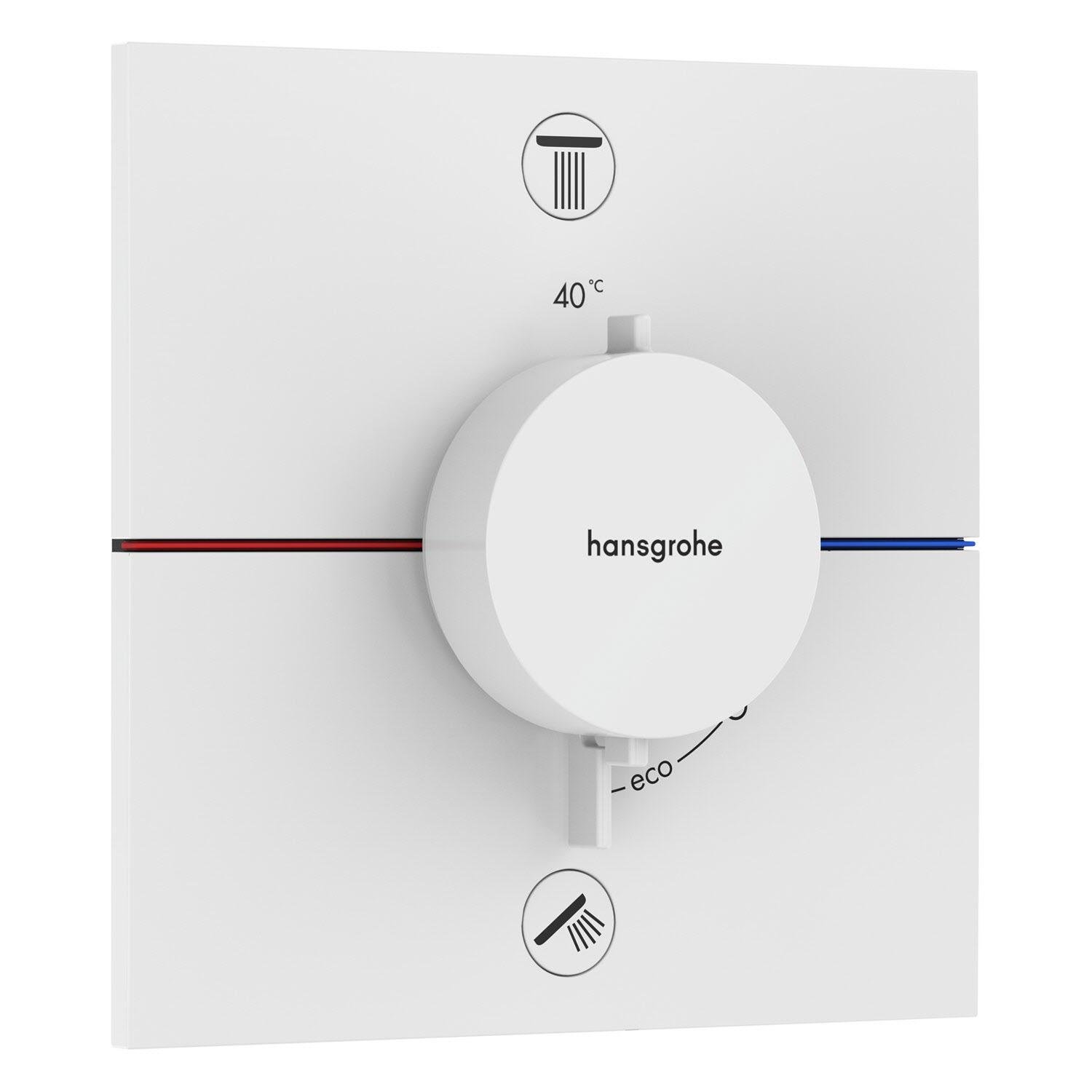 Наружная часть смесителя Hansgrohe ShowerSelect Comfort E 15572700 с термостатом Белый (226756)