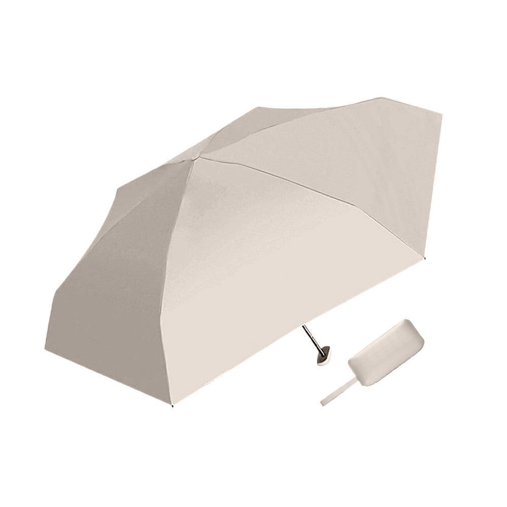 Зонт мини от солнца и дождя складной с мягким футляром Бежевый (21319788) Зонт мини от солнца и дождя складной с мягким футляром Бежевый (21319788)