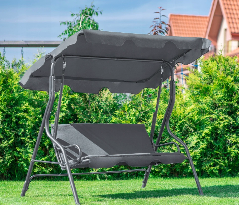 Качели LEOBRO Relax с подушками 176х114х168 см Серый (LBSW3-C1-GRY) Качели LEOBRO Relax с подушками 176х114х168 см Серый (LBSW3-C1-GRY)