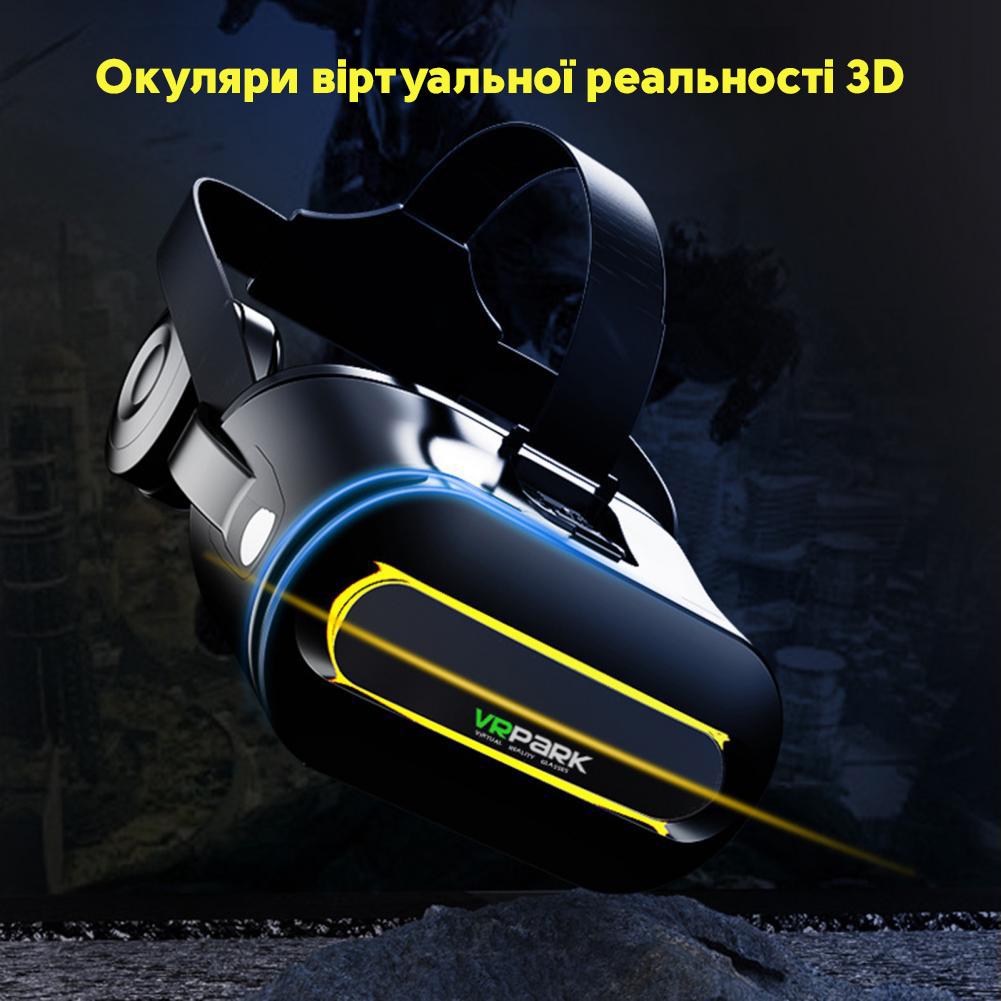 Окуляри віртуальної реальності для смартфонів VR Park з джостиком Terios T3 Black (21967413) - фото 6