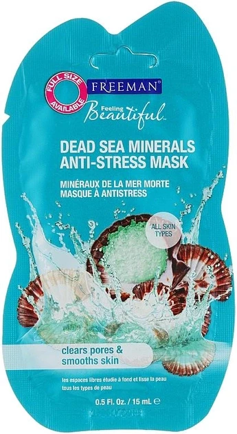 Маска для обличчя антистресова FREEMAN Feeling Beautiful Dead Sea Minerals (1970030979)