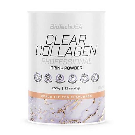 Коллаген питьевой с гиалуроновой кислотой BioTech Clear Collagen Professional 350 г Персиковый холодный чай