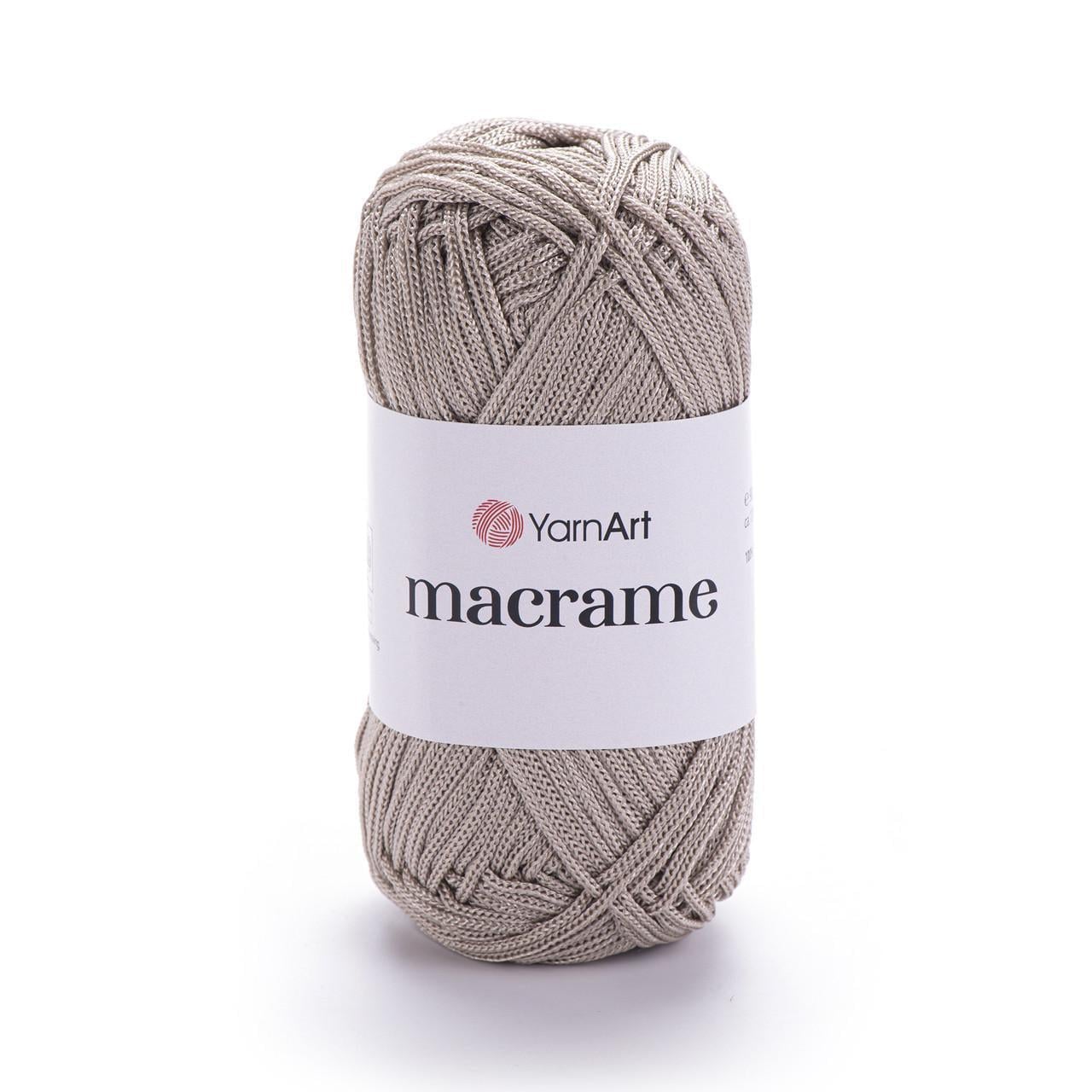 Пряжа макраме YarnArt Macrame полиэстер 2 мм 90 г Какао №156 (2613346707)