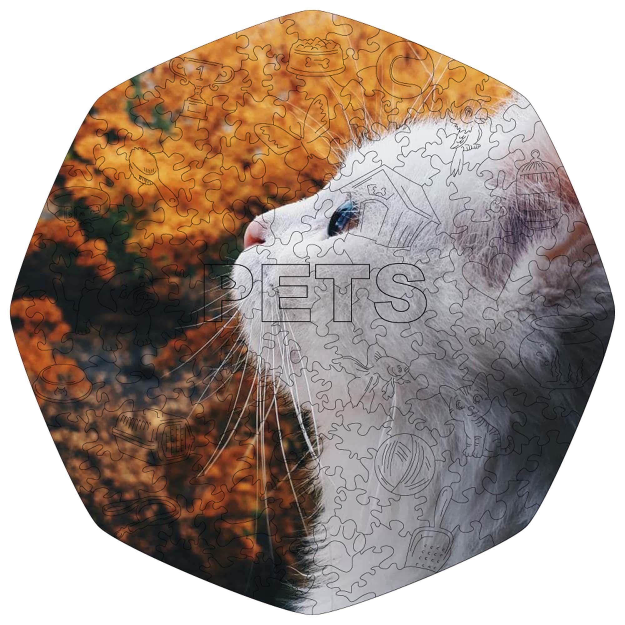 Пазл фигурный деревянный Woods Story По Вашему фото/Животные L (WSUA0142)