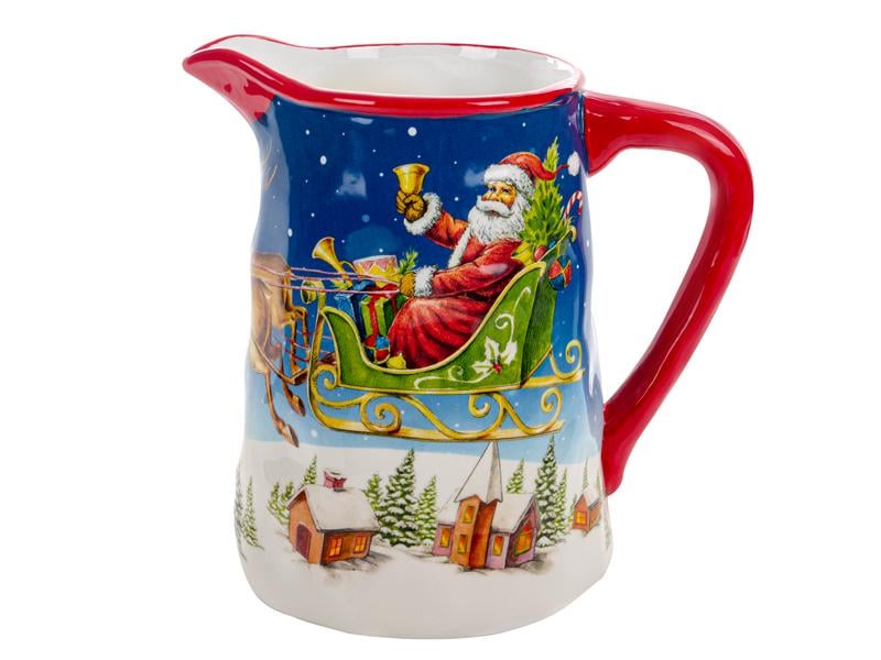 Кувшин для сервировки Санта-Клаус керамический 3,5 л (948-012)