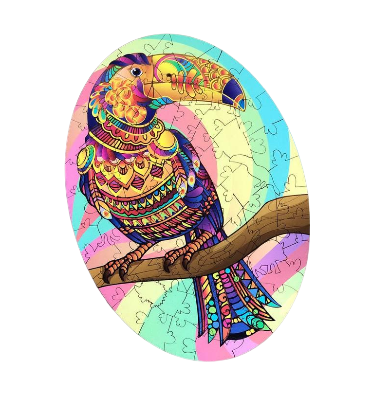 Пазл фигурный Woodgood Попугай Ара деревянный А3 (wlaraparrota3wood)