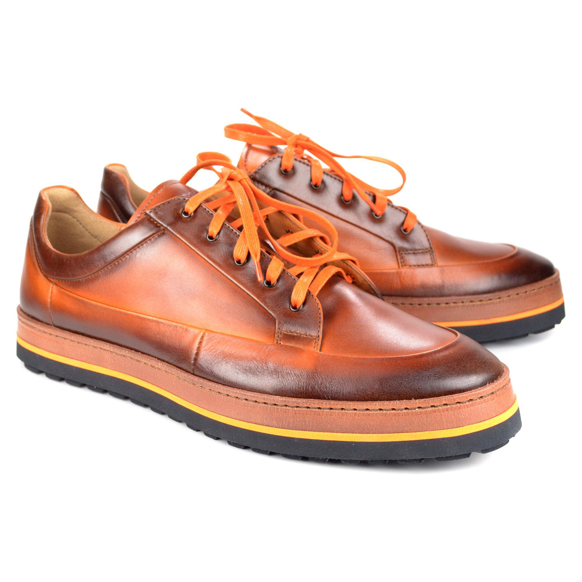 Кеди чоловічі Conhpol р. 44 Коричневий/Помаранчевий (4462-44) - фото 4