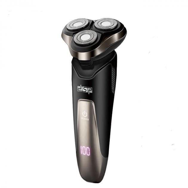 Электробритва аккумуляторная DSP 60017 с плавающими головками и LED-дисплеем