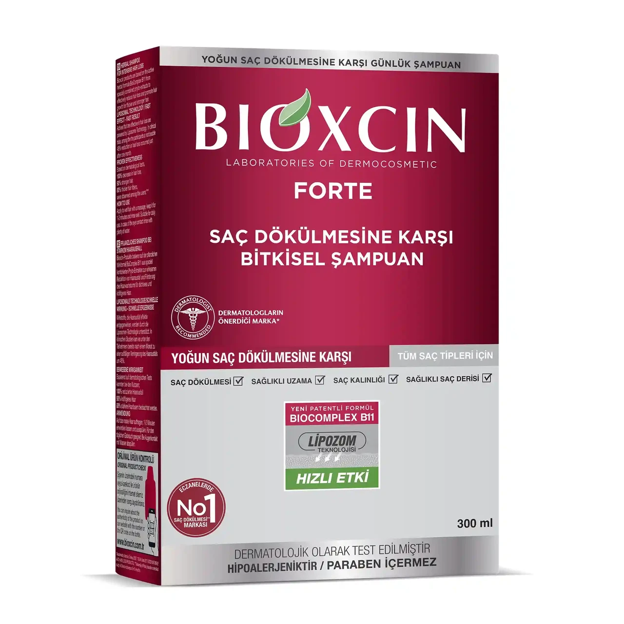 Шампунь против выпадения волос Biota Bioxcin Forte 300 мл (2711245343)